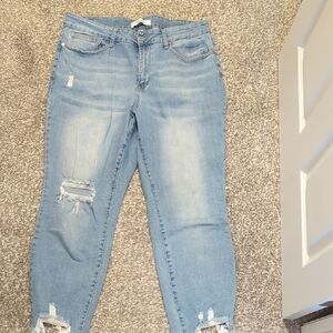 Distressed Blue Women's Jeans